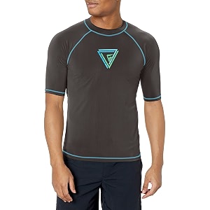kanu surf men39s fiji upf 50 short sleeve sun protective rashguard swim shirt