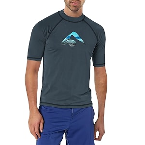 kanu surf men39s fiji upf 50 short sleeve sun protective rashguard swim shirt