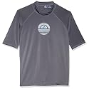 Kanu Surf Men's Fiji UPF 50+ Short Sleeve Sun Protective Rashguard Swim Shirt