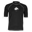 Kanu Surf Men's Fiji UPF 50+ Short Sleeve Sun Protective Rashguard Swim Shirt