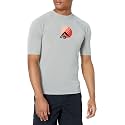 Kanu Surf Men's Fiji UPF 50+ Short Sleeve Sun Protective Rashguard Swim Shirt