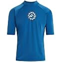Kanu Surf Men's Fiji UPF 50+ Short Sleeve Sun Protective Rashguard Swim Shirt