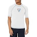 Kanu Surf Men's Fiji UPF 50+ Short Sleeve Sun Protective Rashguard Swim Shirt