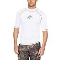 Kanu Surf Men's Fiji UPF 50+ Short Sleeve Sun Protective Rashguard Swim Shirt