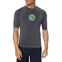 Kanu Surf Men's Fiji UPF 50+ Short Sleeve Sun Protective Rashguard Swim Shirt