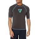 Kanu Surf Men's Fiji UPF 50+ Short Sleeve Sun Protective Rashguard Swim Shirt