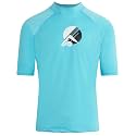 Kanu Surf Men's Fiji UPF 50+ Short Sleeve Sun Protective Rashguard Swim Shirt