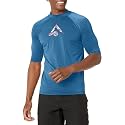 Kanu Surf Men's Fiji UPF 50+ Short Sleeve Sun Protective Rashguard Swim Shirt