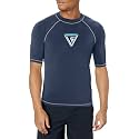 Kanu Surf Men's Fiji UPF 50+ Short Sleeve Sun Protective Rashguard Swim Shirt