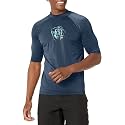 Kanu Surf Men's Fiji UPF 50+ Short Sleeve Sun Protective Rashguard Swim Shirt