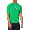 Kanu Surf Men's Fiji UPF 50+ Short Sleeve Sun Protective Rashguard Swim Shirt