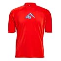 Kanu Surf Men's Fiji UPF 50+ Short Sleeve Sun Protective Rashguard Swim Shirt
