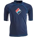 Kanu Surf Men's Fiji UPF 50+ Short Sleeve Sun Protective Rashguard Swim Shirt