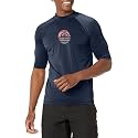 Kanu Surf Men's Fiji UPF 50+ Short Sleeve Sun Protective Rashguard Swim Shirt