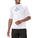 Kanu Surf Men's Fiji UPF 50+ Short Sleeve Sun Protective Rashguard Swim Shirt