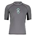 Kanu Surf Men's Fiji UPF 50+ Short Sleeve Sun Protective Rashguard Swim Shirt