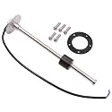 KAOLALI Fuel Gas Sender Stainless Steel Fuel Sending Unit Marine Boat Water Level Gauge Sensor 5 Hole fit Fuel &Water Gauge 0~190ohm 240~33ohm (0-190ohm, 7"(175mm))