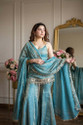 kapadiya fab Women Kurta Sharara Dupatta Set