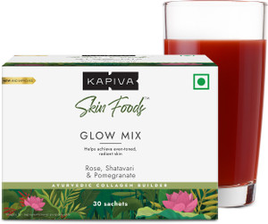 kapiva skin foods glow mix  natural collagen powder for glowing skin