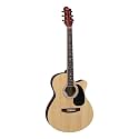 Kaps ST - 100CT, 6-Strings, Acoustic Guitar & in-built Tuner, Right-Handed, Natural, With Guitar Cover/Bag