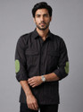 KAPTO Men Color Block Casual Black Shirt