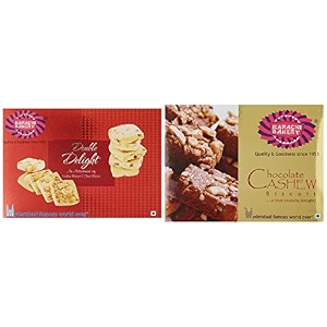 karachi bakery chocolate cashew biscuits 400g  karachi bakery double delight fruit biscuit with cashew 400g