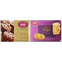 Karachi Bakery Chocolate Cashew Biscuits, 400g, Karachi Bakery Double Delight Fruit Biscuit with Badam and Pista, 400g