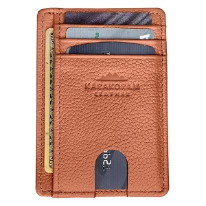 KARAKORAM LEATHER Handcrafted Front Pocket Credit Card