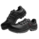 Karam FS15 Black Leather Sporty Safety Shoes