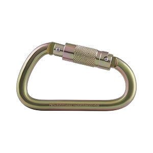 karam en certified steel triple action locking karabiner  heavy-duty safety hook for climbing amp fall arrest systems  fall protection amp safety gear  pn114