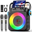 HWWR Karaoke Machine, 120W Portable Bluetooth Speaker for Adults