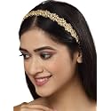 Karatcart Gold-Plated White Kundan-Studded Handcrafted Hairband