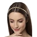 Karatcart Gold-Plated White Kundan-Studded Handcrafted Hairband