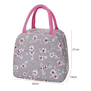 kardiff insulated lunch bag for kids women small lunch leakproof bag for office work school picnic beach office outdoor picnic bag pink rose