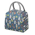 KARDIFF Insulated Lunch Bag for Kids, Women Small Lunch Leakproof Bag for Office, Work, School, Picnic Beach, Office, Outdoor Picnic Bag (Grey Rabbit)