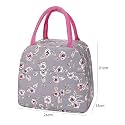 KARDIFF Insulated Lunch Bag for Kids, Women Small Lunch Leakproof Bag for Office, Work, School, Picnic Beach, Office, Outdoor Picnic Bag (Pink Rose)