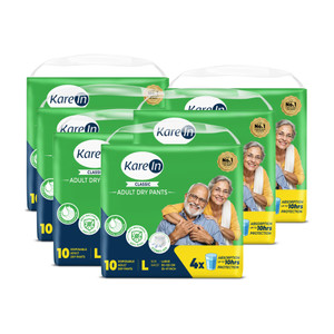 karein classic pant style adult diapers - l