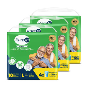 karein classic pant style adult diapers - l
