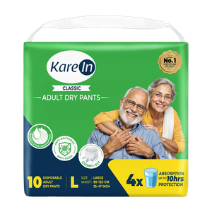 karein classic pant style adult diapers - l