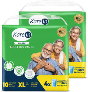 karein classic pant style adult diapers - xl