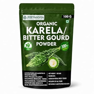 karela powder 100g  organic bitter gourd powder  pure natural no additives  traditionally dried fine powder for daily use
