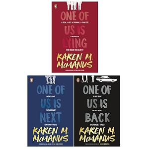 karen m mcmanus collection 3 books set one of us is lying one of us is next one of us is back