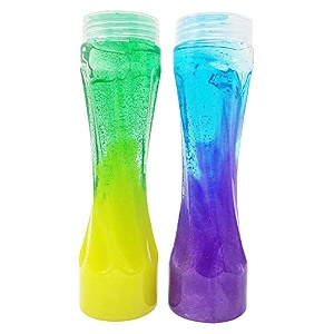 karic pack of 2 crystal colored slime for kids in multicolour for return gift