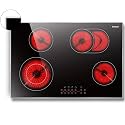 Karinear 30 Inch Electric Cooktop 4 Burners, Built-in Electric Stove top
