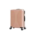 Karl home 28" Check-in Luggage, PP Hardside Medium Suitcase with Wheels,Pink