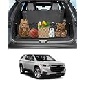 Karltys Envelope Style Cargo Net for 2018-2024 2025 2026 Chevy Traverse Accessories, Elastic Rear Trunk Mesh Cargo Net for Traverse Heavy Duty Nylon Mesh Storage Netting with Metal Hooks