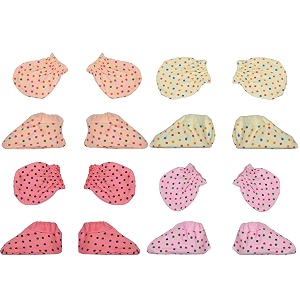 boy and baby girl combo pack of hand mittens and leg booties hosiery 0-3 months pair of 4
