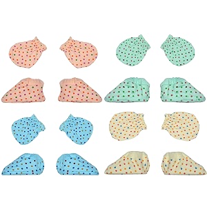 boy and baby girl combo pack of hand mittens and leg booties hosiery 0-3 months pair of 4