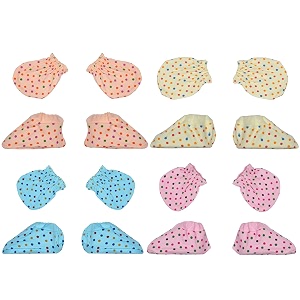 boy and baby girl combo pack of hand mittens and leg booties hosiery 3-6 months pair of 4