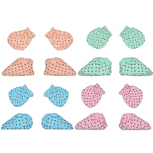 boy and baby girl combo pack of hand mittens and leg booties hosiery 0-3 months pair of 4
